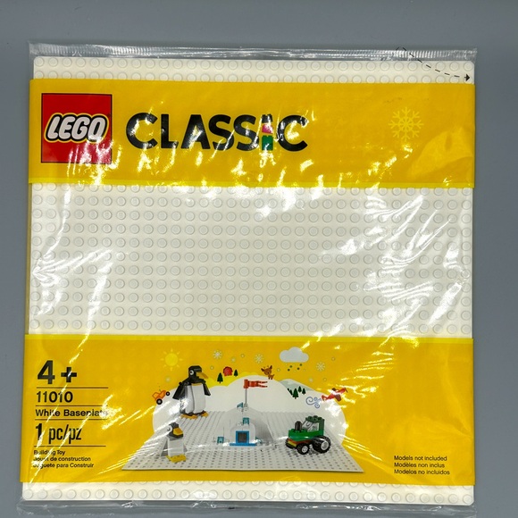 Lego White Baseplate 32 x 32 Stud 10 x 10 Inch Plate 11010 New Sealed - Picture 1 of 2